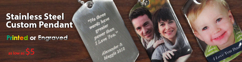 personalized photo pendant