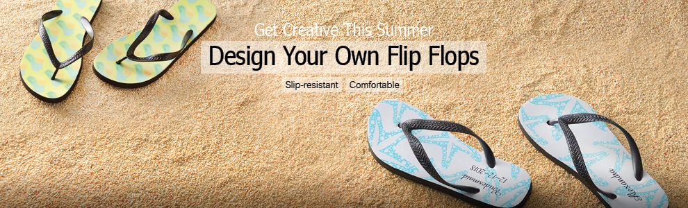 custom flip flops