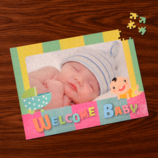 Custom Large Photo Jigsaw Puzzle, Baby Shower