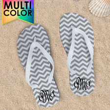 Chevron Monogram - Many Colors White Strape Men Large