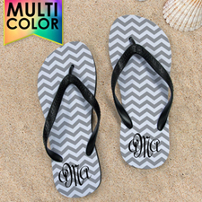 Chevron Monogram - Many Colors Men Large