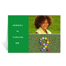Elegant Collage Green Birthday Greetings