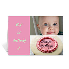 Elegant Collage Pink Birthday Greetings