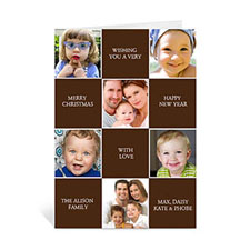 6 Photo Collage Merry Merry Merry - Chocolate