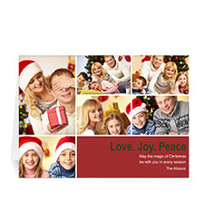 6 Photo Collage Peace Health Hope - Red