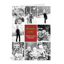 8 Photo Collage Merriest Wish _ Red