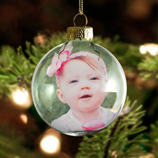 Transparent christmas ball ornament