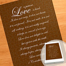 Large Portrait Personalized Message Puzzle, Love Letters