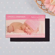 2x3.5 Baby Pink Landscape Photo Magnet