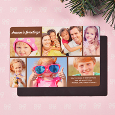 Create 6 Photo Christmas Blessing Chocolate Fridge Magnets