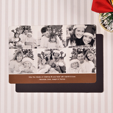 Create 6 Photo Very Merry Chocolate Fridge Magnets