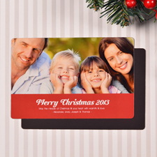 Create Merry Christmas Red Fridge Magnets