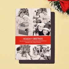 Create Red 5 Photo Peace Holiday Magnets