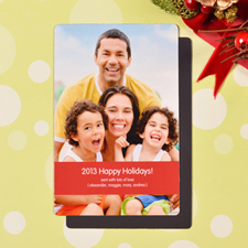Create Merry Kissmass Red Photo Magnets