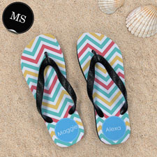 Tropical Chevron Personalized Monogram, Men Small