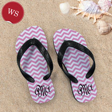 Blue and White Anchors Red Monogram, Women Small