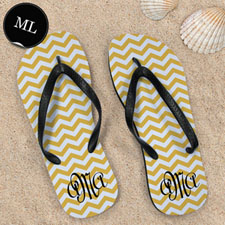 Customizable Yellow Chevron Stripe , Men Large