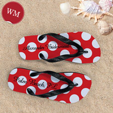 Red Polka Dot Personalized Name (Women’s Medium)