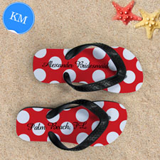 Red Polka Dot Personalized Name (Kids’ Medium