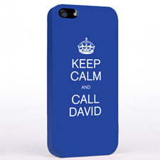 Blue Keep Calm Slogan iPhone 5