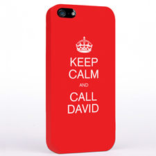 Red Keep Calm Slogan iPhone 5