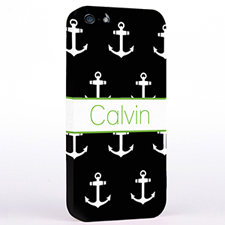 Black and Lime Cute Anchors