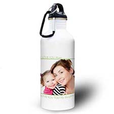 Personalized Photo Lime Picture Perfect Water Bottle