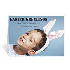 Easter Photo Greeting Cards, 5x7 Folded