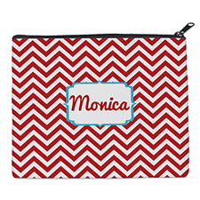 Print Your Own Red Chevron Bag (8 X 10 Inch)