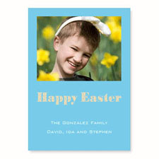 Baby Blue Easter Invitations, 5x7 Stationery Card