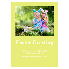 Baby Yellow Easter Invitations, 5x7 Stationery Card