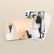 Modern Custom Front and Landscape Back Playing Cards