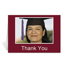 Graduation Thank You Card, Many Memories Red