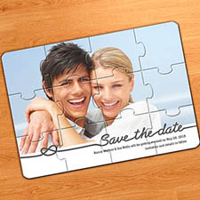 Piece Together Save the Date, Classic Grey
