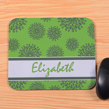 Personalized Lime Pattern Mouse Pad