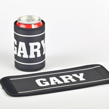 You Name It Personalized Can And Bottle Wrap, Black