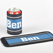 You Name It Personalized Can And Bottle Wrap, Blue