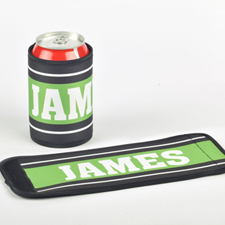 You Name It Personalized Can And Bottle Wrap, Green