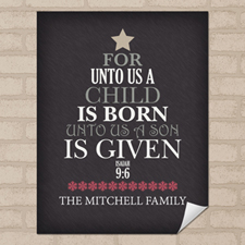 Birth Personalized Poster Print, Small 8.5