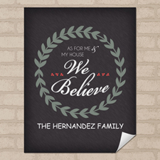 Believe Personalized Poster Print, Small 8.5