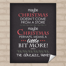 Personalized Christmas Poster Print, Small 8.5