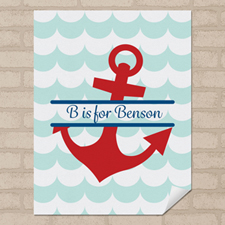 Anchor Personalized Name Poster Print Small 8.5