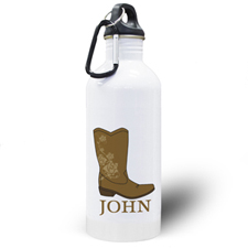 Personalized Photo Boot Water Bottle