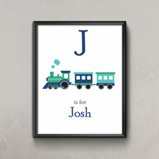 Train Personalized Poster Print For Kids