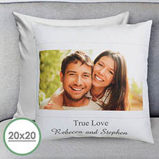 Photo Message Personalized Large Pillow Cushion Cover 20