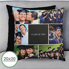 Graduation Collage Personalized Large Pillow Cushion Cover 20