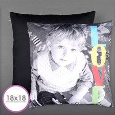 Love Personalized Photo Large Cushion 18