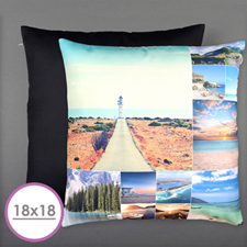 Twelve Collage Photo Personalized Large Cushion 18