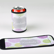Mint Lavender Personalized Can And Bottle Wrap