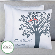 Love Birds Personalized Large Pillow Cushion Cover 20